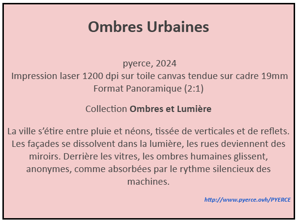 Cartel de Ombres Urbaines